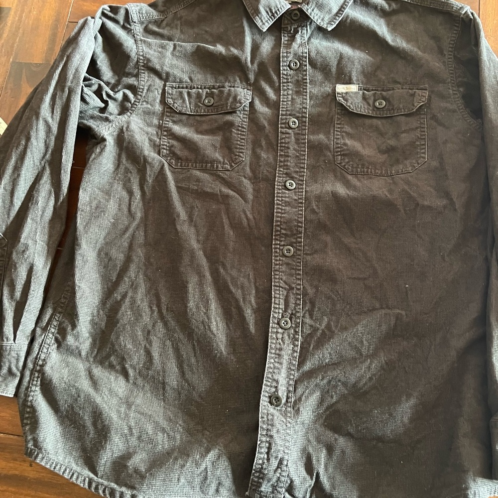 Eddie Bauer Dark Brown Corduroy Shirt - Picture 3 of 6